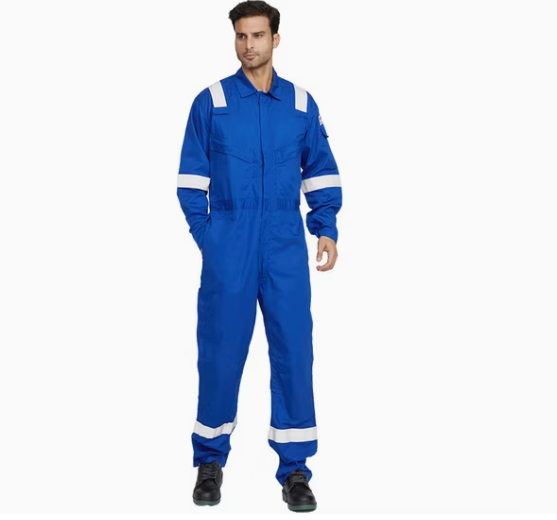 High Visibility Cotton Fireproof Safety Overalls Suit