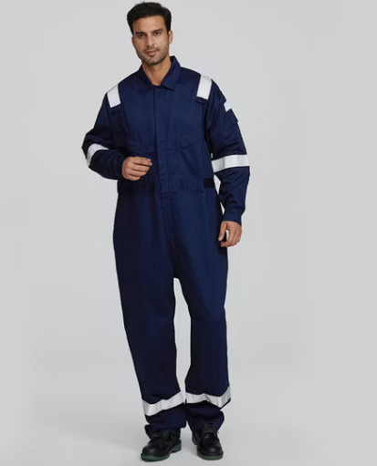High Visibility Cotton Fireproof Safety Overalls Suit