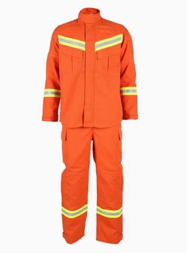 High Visibility Cotton Fireproof Safety Overalls Suit